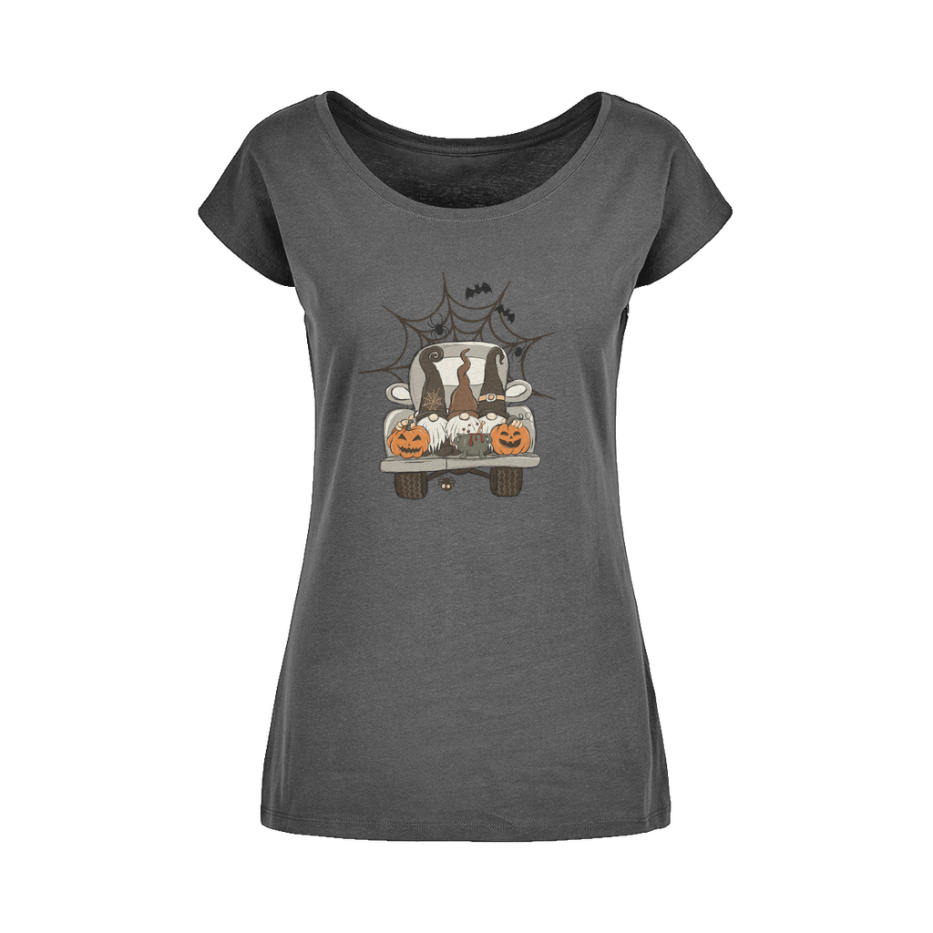 LETS GET SPOOKY Wide Neck Womens T-Shirt XS-5XL - DirectlyPersonalised