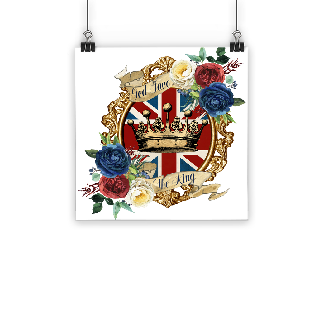 GOD SAVE THE KING Classic Poster - DirectlyPersonalised