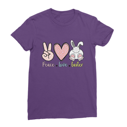 PEACE LOVE EASTER Classic Women's T-Shirt - DirectlyPersonalised