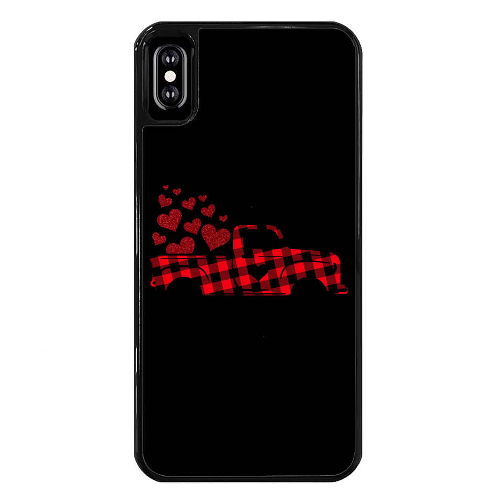 Love Truck Back Printed Black Hard Phone Case - DirectlyPersonalised