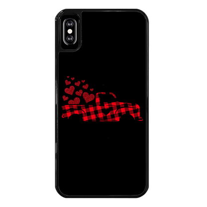 Love Truck Back Printed Black Hard Phone Case - DirectlyPersonalised