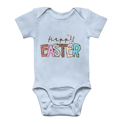 Happy Easter Classic Baby Onesie Bodysuit - DirectlyPersonalised