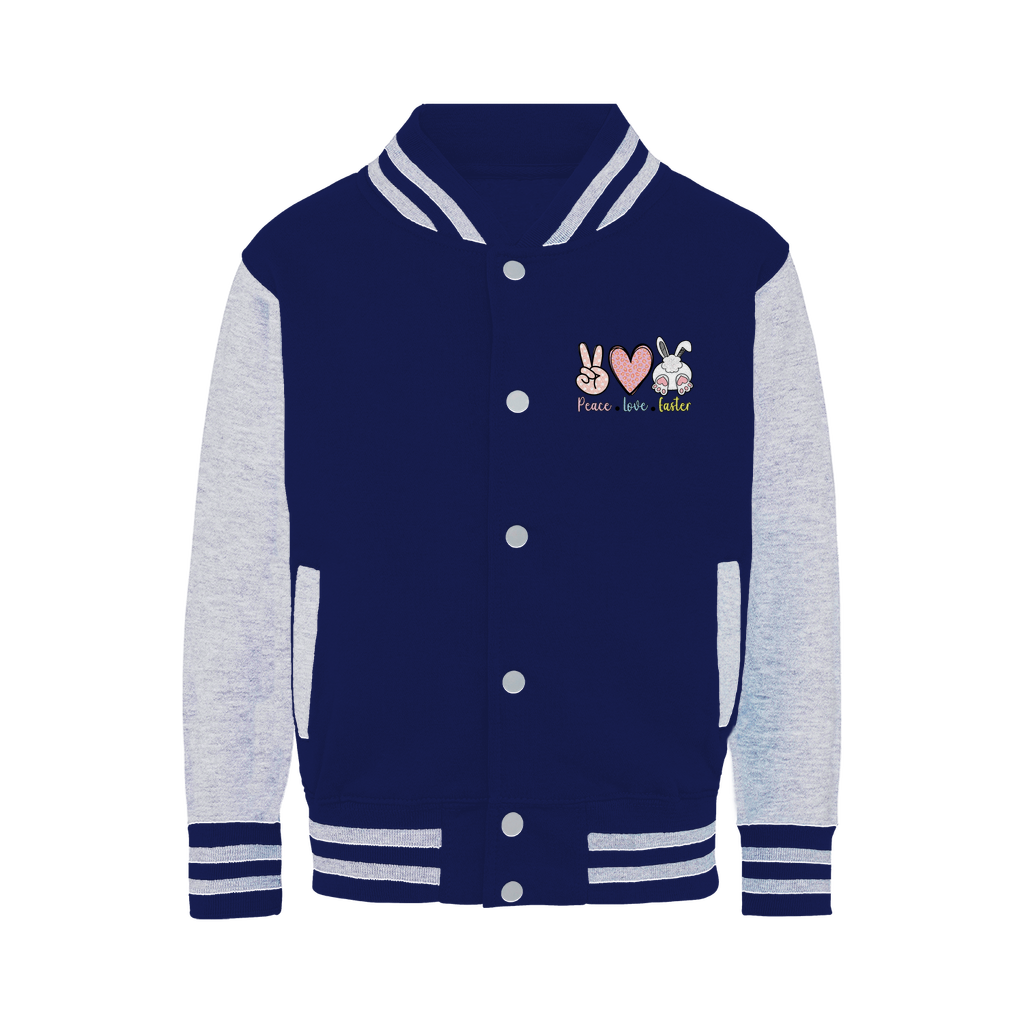 PEACE LOVE EASTER Varsity Jacket - DirectlyPersonalised