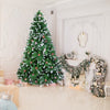 Christmas Tree 7FT 1350 Branch Flocking Spray White Tree Plus Pine Cone