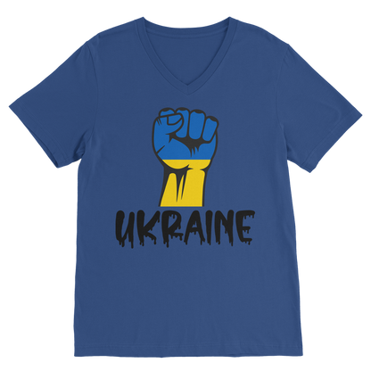 STAND FOR UKRAINE Classic V-Neck T-Shirt - DirectlyPersonalised