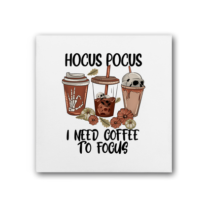 HOCUS POCUS -COFFEE DESIGN Premium Stretched Canvas - DirectlyPersonalised