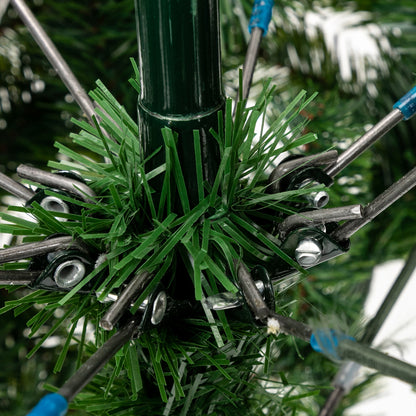 Christmas Tree 7FT 1350 Branch Flocking Spray White Tree Plus Pine Cone - DirectlyPersonalised