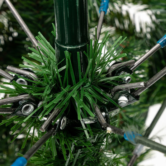 Christmas Tree 7FT 1350 Branch Flocking Spray White Tree Plus Pine Cone - DirectlyPersonalised