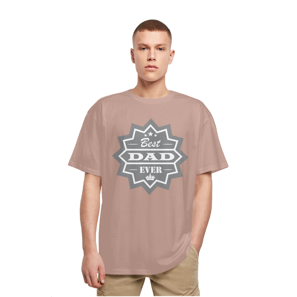 Best Dad Ever Heavy Oversized T-Shirt - DirectlyPersonalised