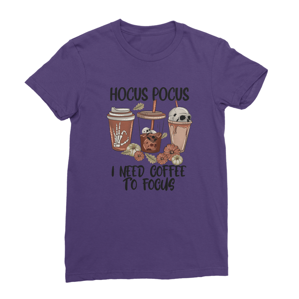 HOCUS POCUS -COFFEE DESIGN Premium Jersey Women's T-Shirt - DirectlyPersonalised