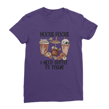 HOCUS POCUS -COFFEE DESIGN Premium Jersey Women's T-Shirt - DirectlyPersonalised