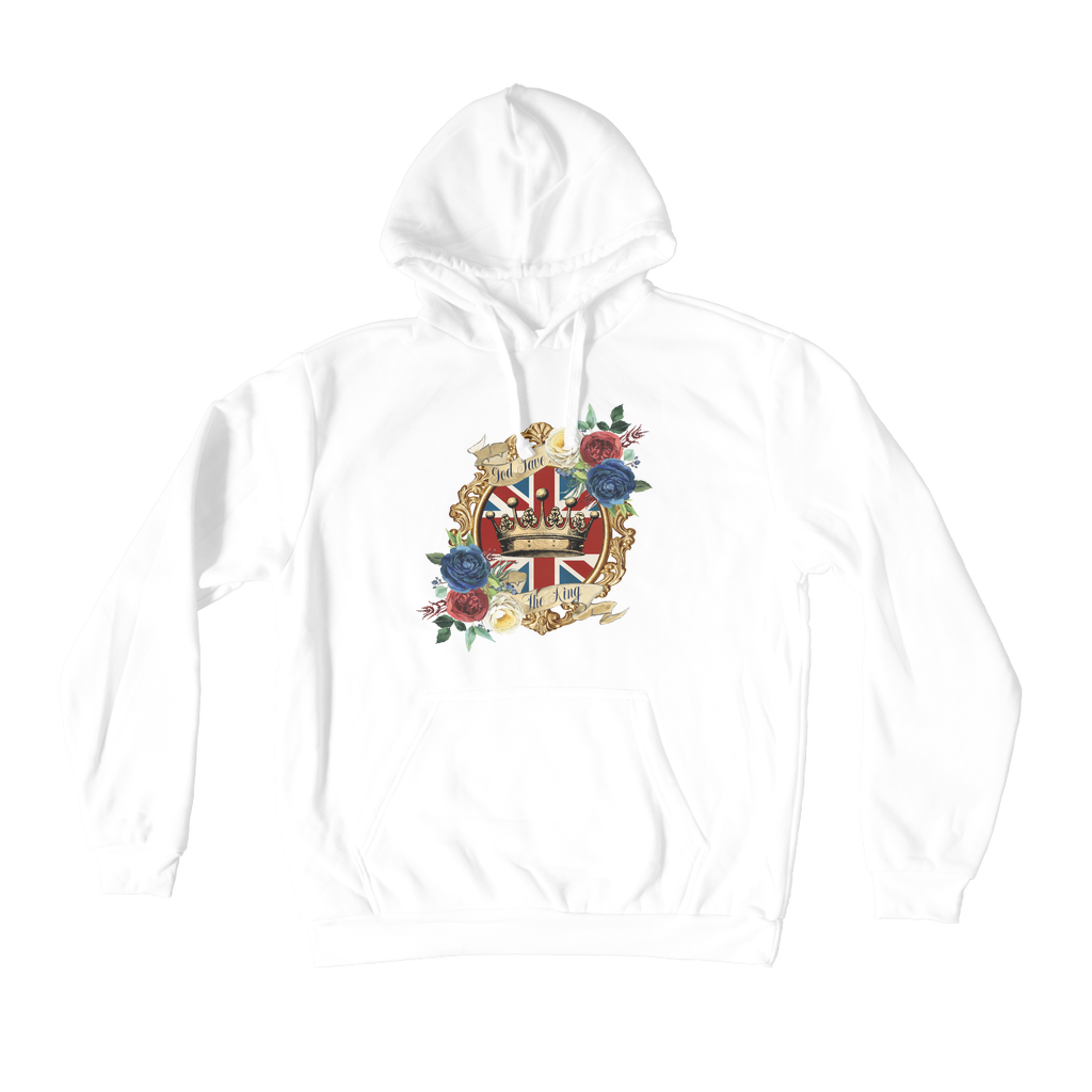 GOD SAVE THE KING Premium Adult Hoodie - DirectlyPersonalised