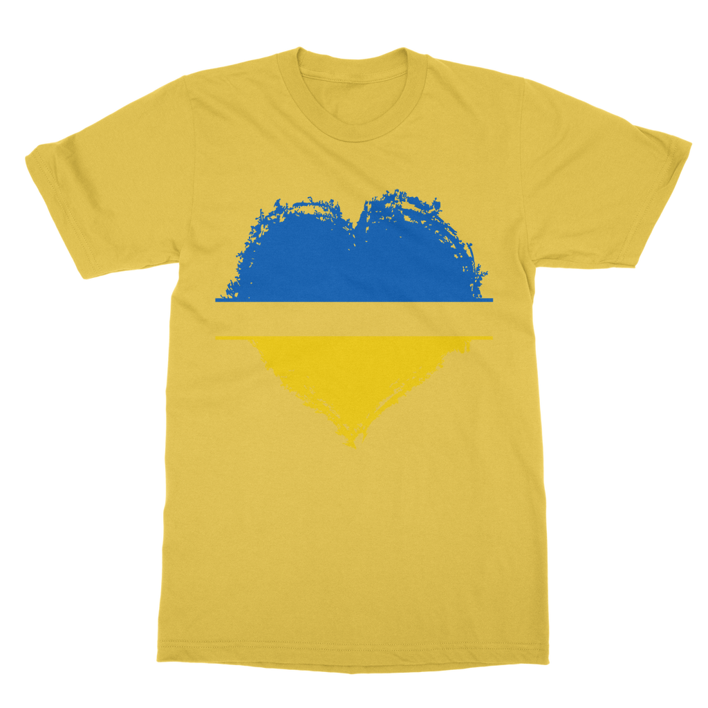 HEARTS WITH UKRAINE Classic Adult T-Shirt - DirectlyPersonalised