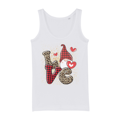 Ladies Valentine Design Organic Jersey Womens Tank Top - DirectlyPersonalised