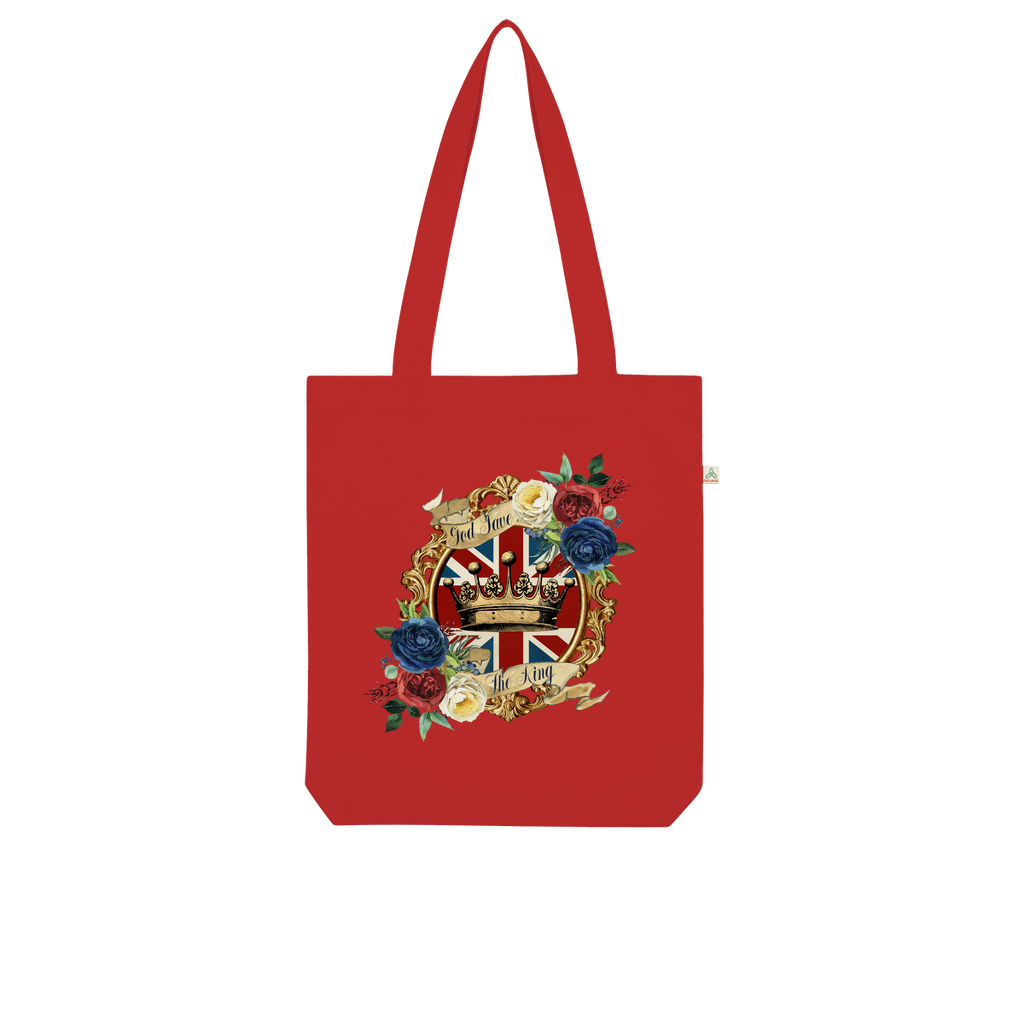 GOD SAVE THE KING Organic Tote Bag - DirectlyPersonalised