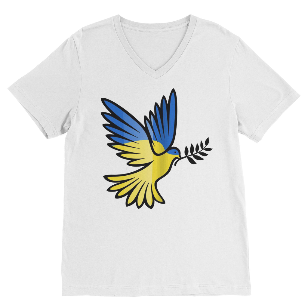 SUPPORT FOR UKRAINE Premium V-Neck T-Shirt - DirectlyPersonalised