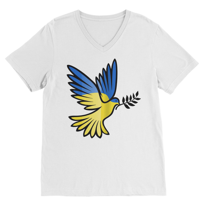SUPPORT FOR UKRAINE Premium V-Neck T-Shirt - DirectlyPersonalised