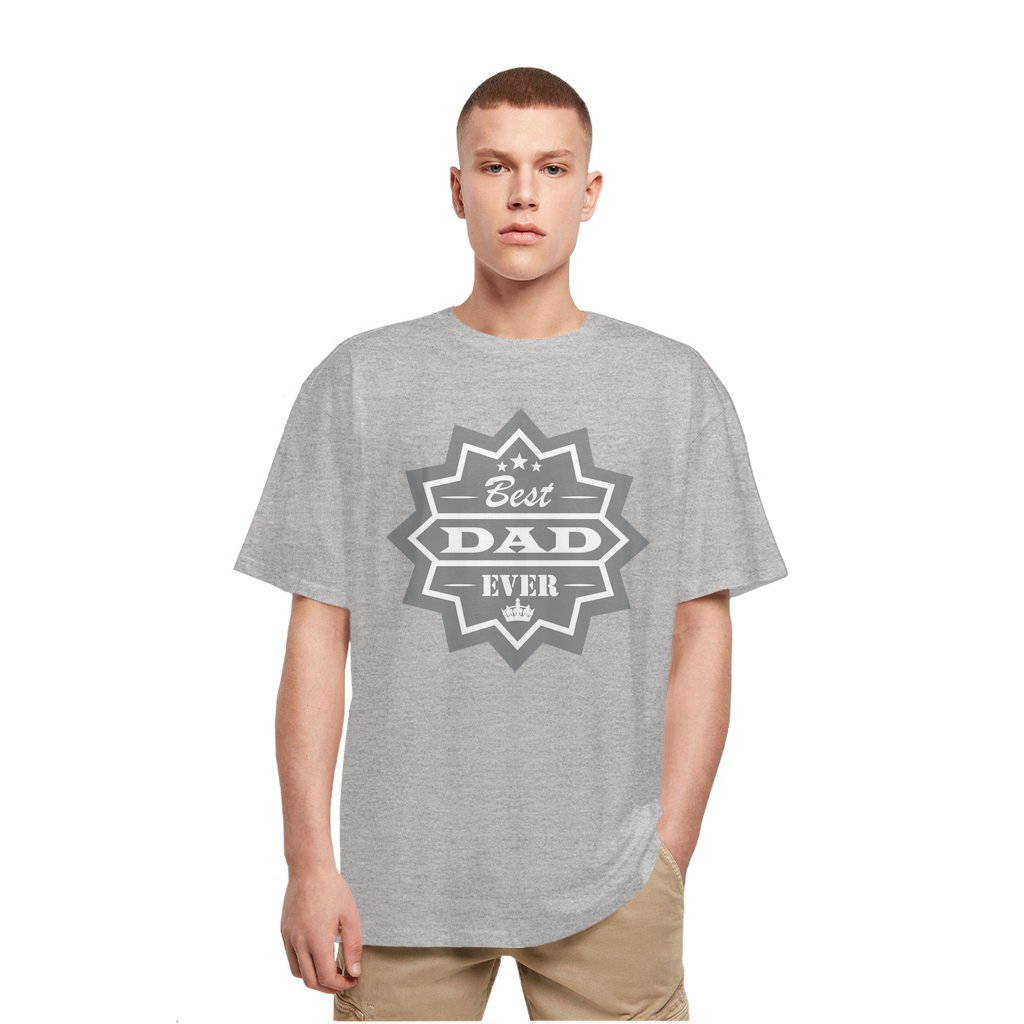 Best Dad Ever Heavy Oversized T-Shirt - DirectlyPersonalised