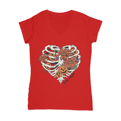 RIB CAGE Classic Women's V-Neck T-Shirt - DirectlyPersonalised