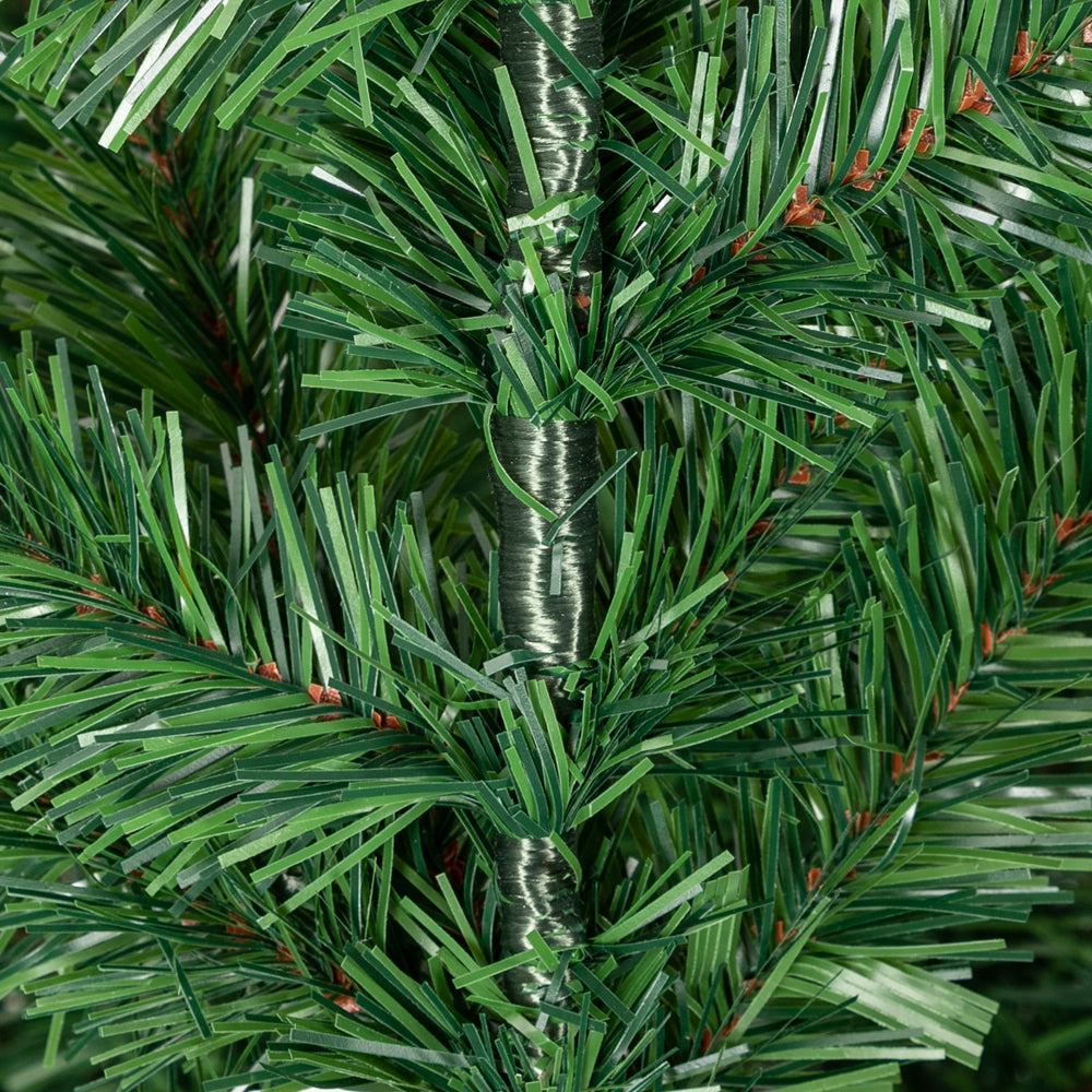 Christmas Tree 7FT 1350 Branch Flocking Spray White Tree Plus Pine Cone - DirectlyPersonalised