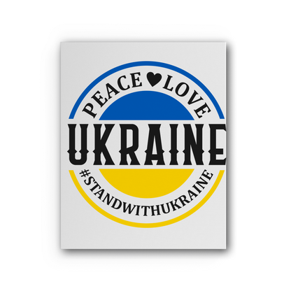 STAND WITH UKRAINE Premium Stretched Canvas - DirectlyPersonalised