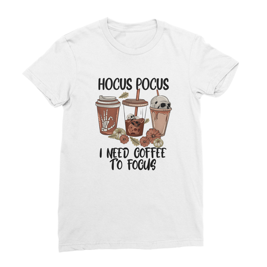 HOCUS POCUS -COFFEE DESIGN Premium Jersey Women's T-Shirt - DirectlyPersonalised