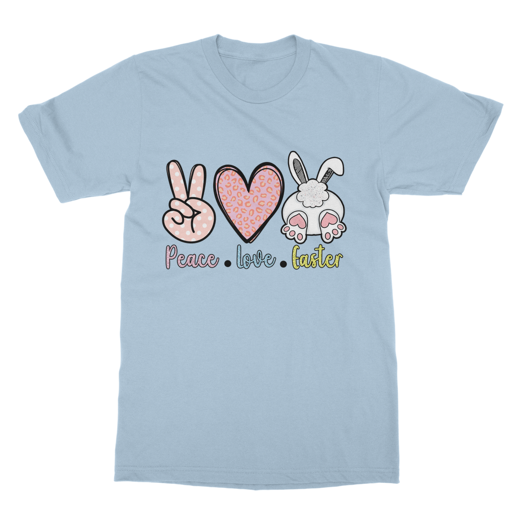 PEACE LOVE EASTER Classic Adult T-Shirt - DirectlyPersonalised