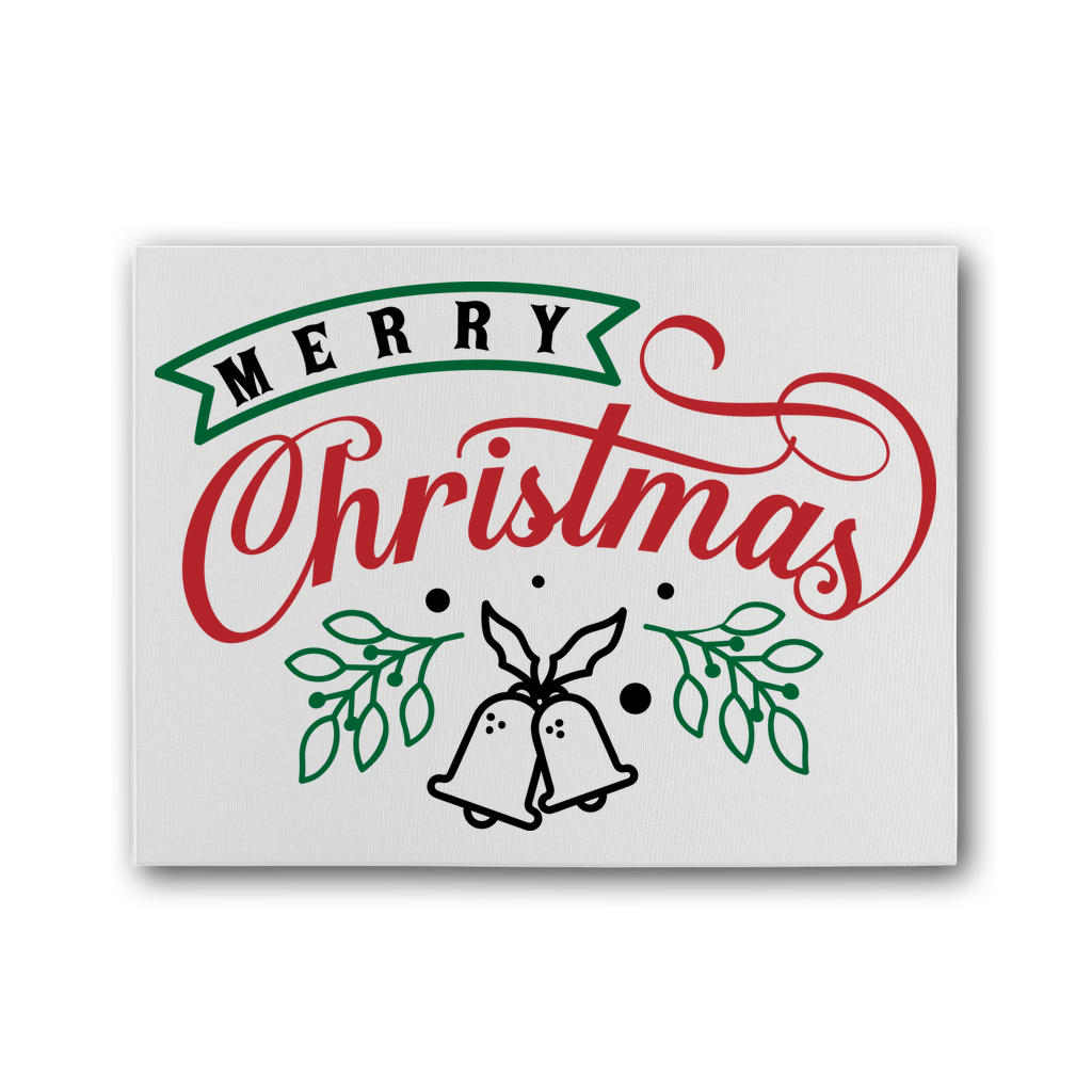 Merry Christmas Premium Stretched Canvas - DirectlyPersonalised