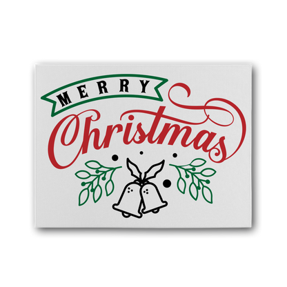 Merry Christmas Premium Stretched Canvas - DirectlyPersonalised