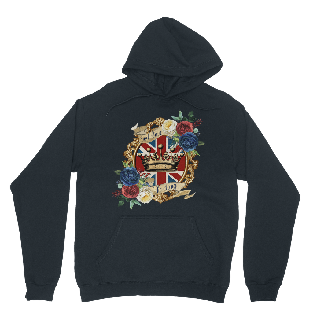 GOD SAVE THE KING Classic Adult Hoodie - DirectlyPersonalised