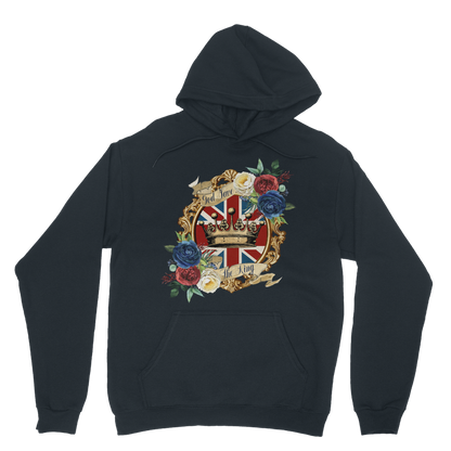 GOD SAVE THE KING Classic Adult Hoodie - DirectlyPersonalised