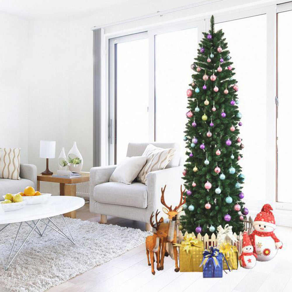 7.5ft Pointed PVC Pen Style Shaped Christmas Tree