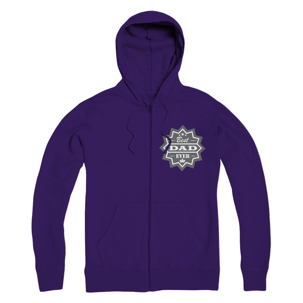 Best Dad Ever Premium Adult Zip Hoodie - DirectlyPersonalised