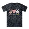 PEACE LOVE EASTER Tonal Spider Tie-Dye T-Shirt