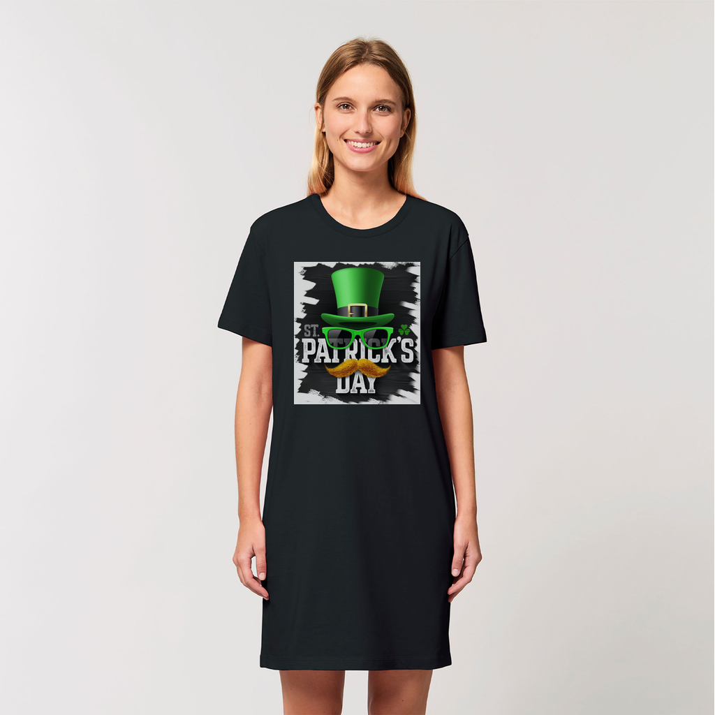 St Patricks Day Organic T-Shirt Dress - DirectlyPersonalised