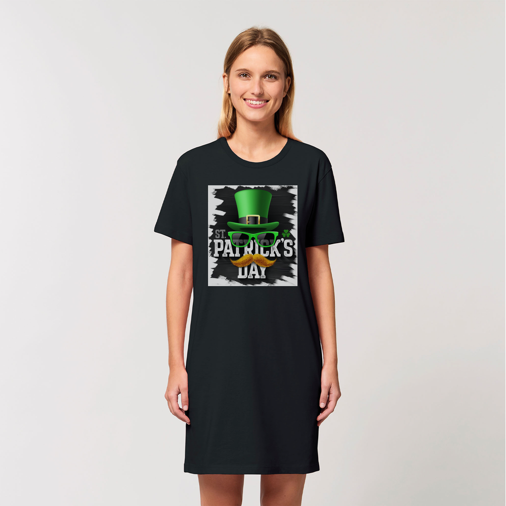 St Patricks Day Organic T-Shirt Dress