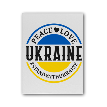 STAND WITH UKRAINE Premium Stretched Canvas - DirectlyPersonalised