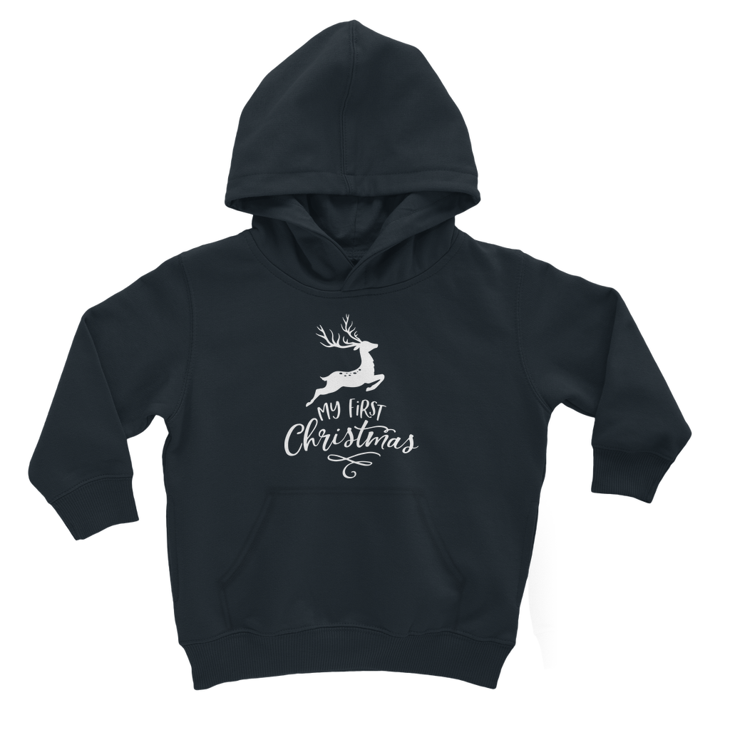 My First Christmas White Classic Kids Hoodie - DirectlyPersonalised