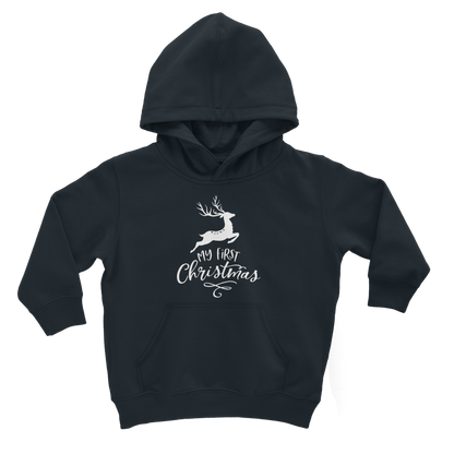 My First Christmas White Classic Kids Hoodie - DirectlyPersonalised