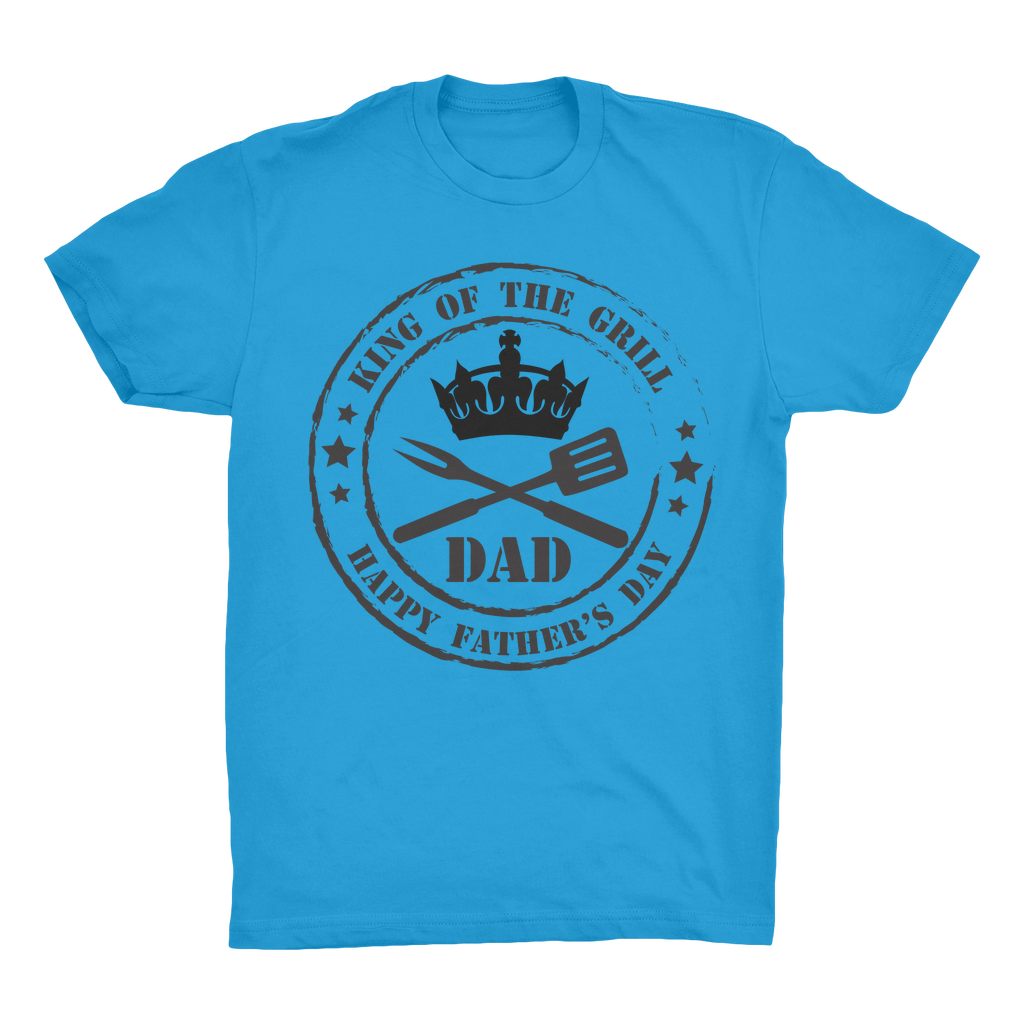King of the Grill Organic Adult T-Shirt - DirectlyPersonalised