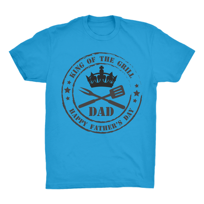 King of the Grill Organic Adult T-Shirt - DirectlyPersonalised