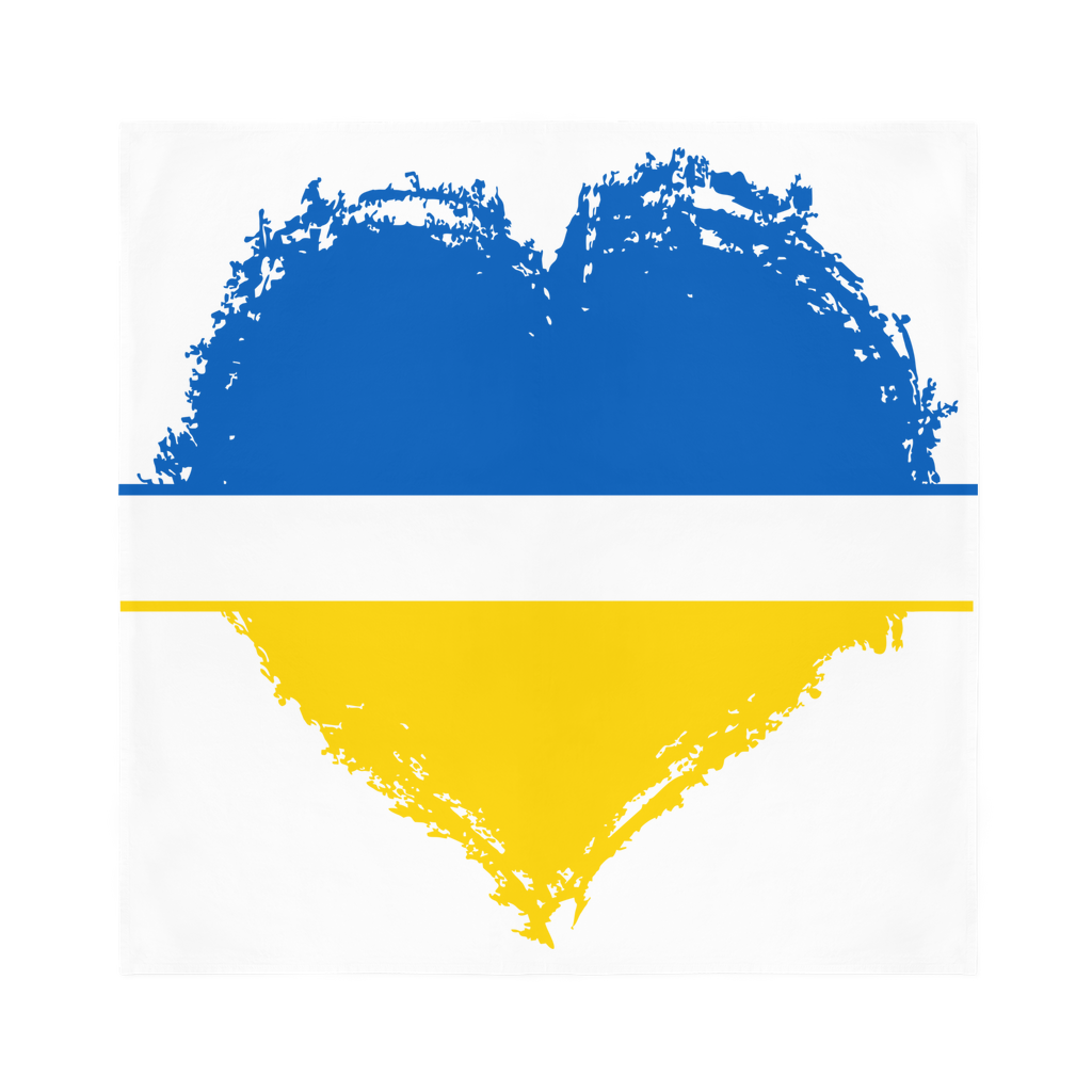 HEARTS WITH UKRAINE Sublimation Bandana - DirectlyPersonalised