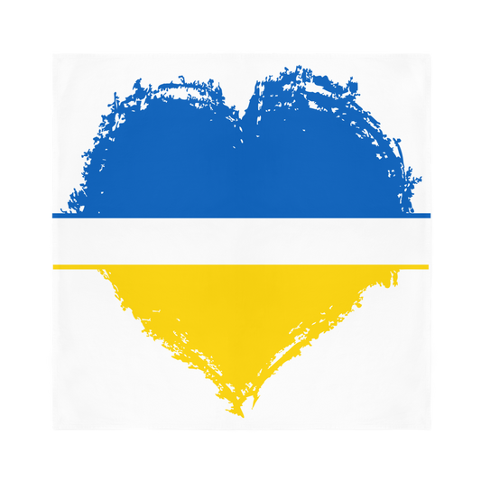 HEARTS WITH UKRAINE Sublimation Bandana - DirectlyPersonalised