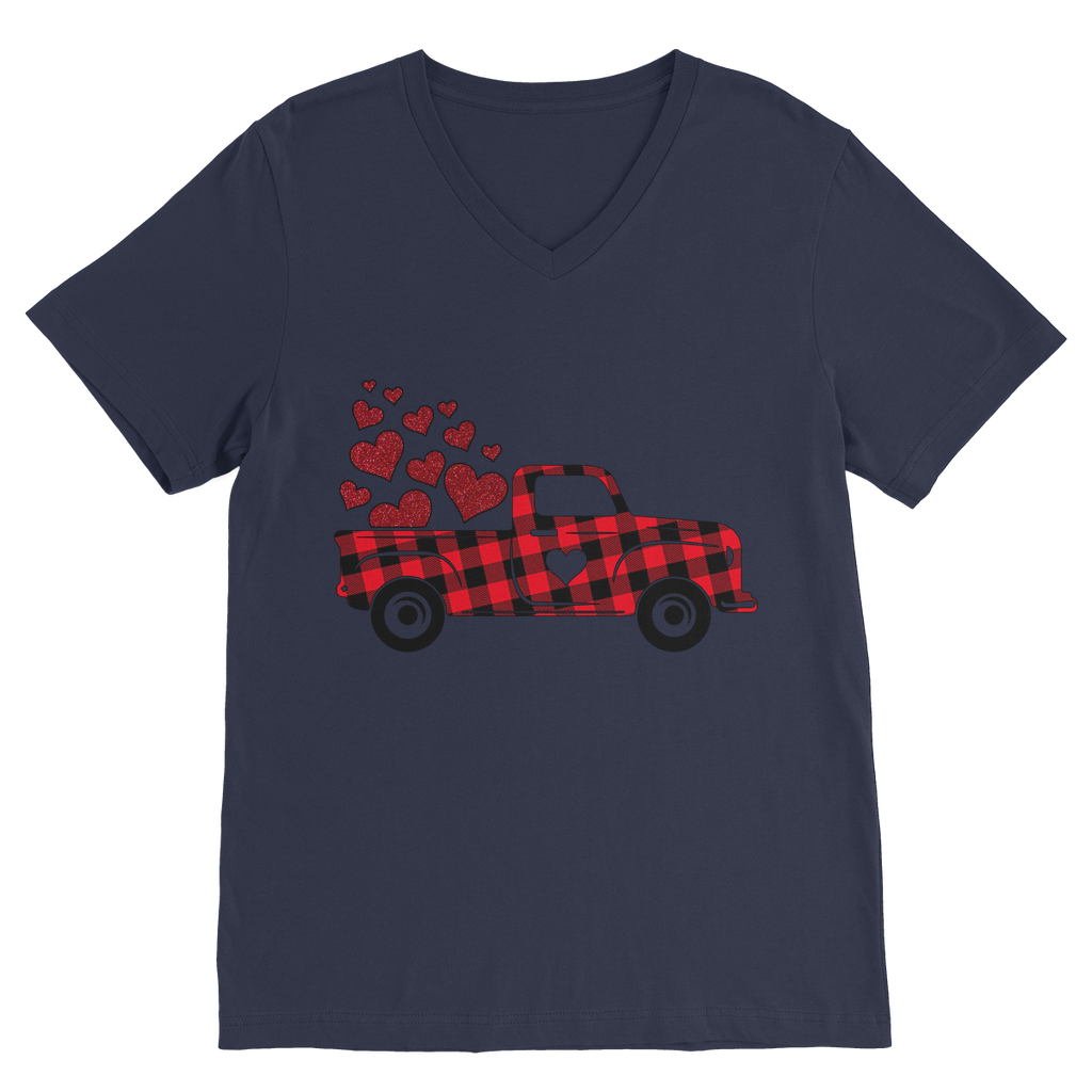 Love Truck Premium V-Neck T-Shirt - DirectlyPersonalised