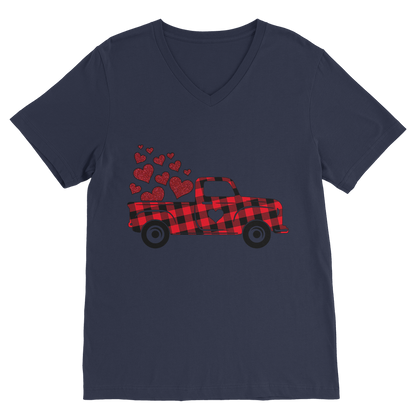 Love Truck Premium V-Neck T-Shirt - DirectlyPersonalised