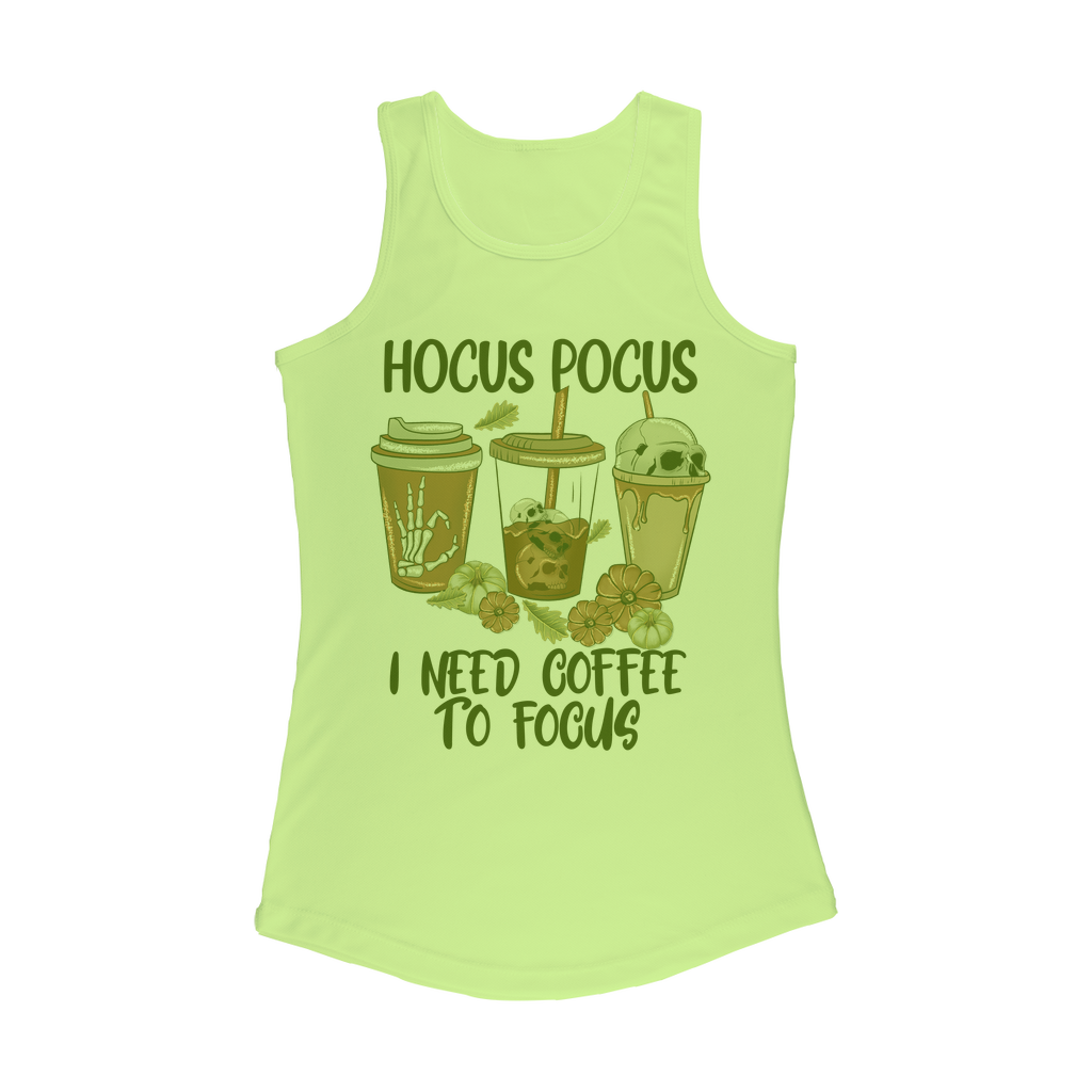 HOCUS POCUS -COFFEE DESIGN Women Performance Tank Top - DirectlyPersonalised