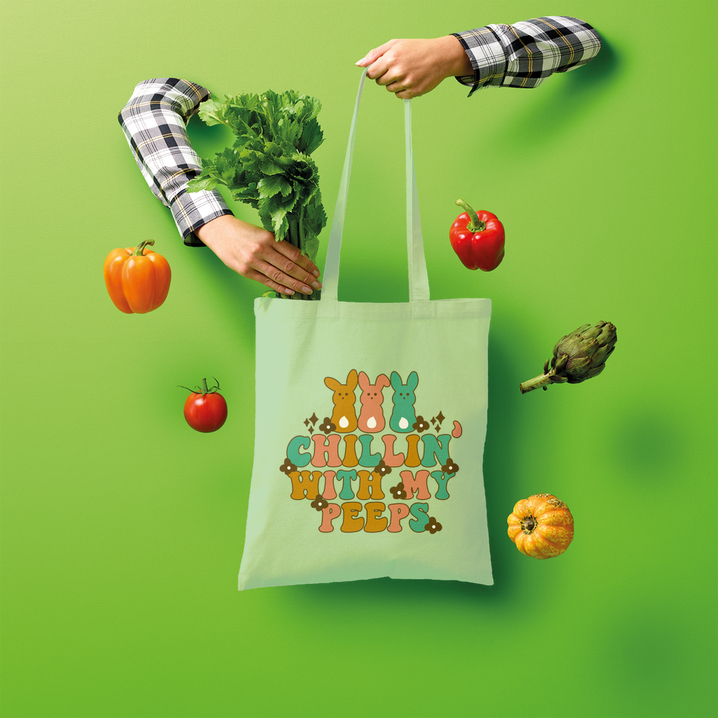 Chillin with my peeps Shopper Tote Bag - DirectlyPersonalised