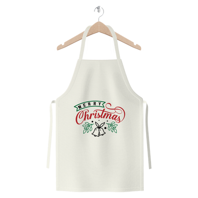 Merry Christmas Premium Jersey Apron