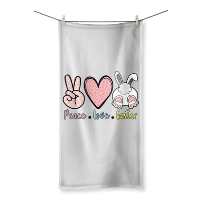 PEACE LOVE EASTER Sublimation All Over Towel - DirectlyPersonalised