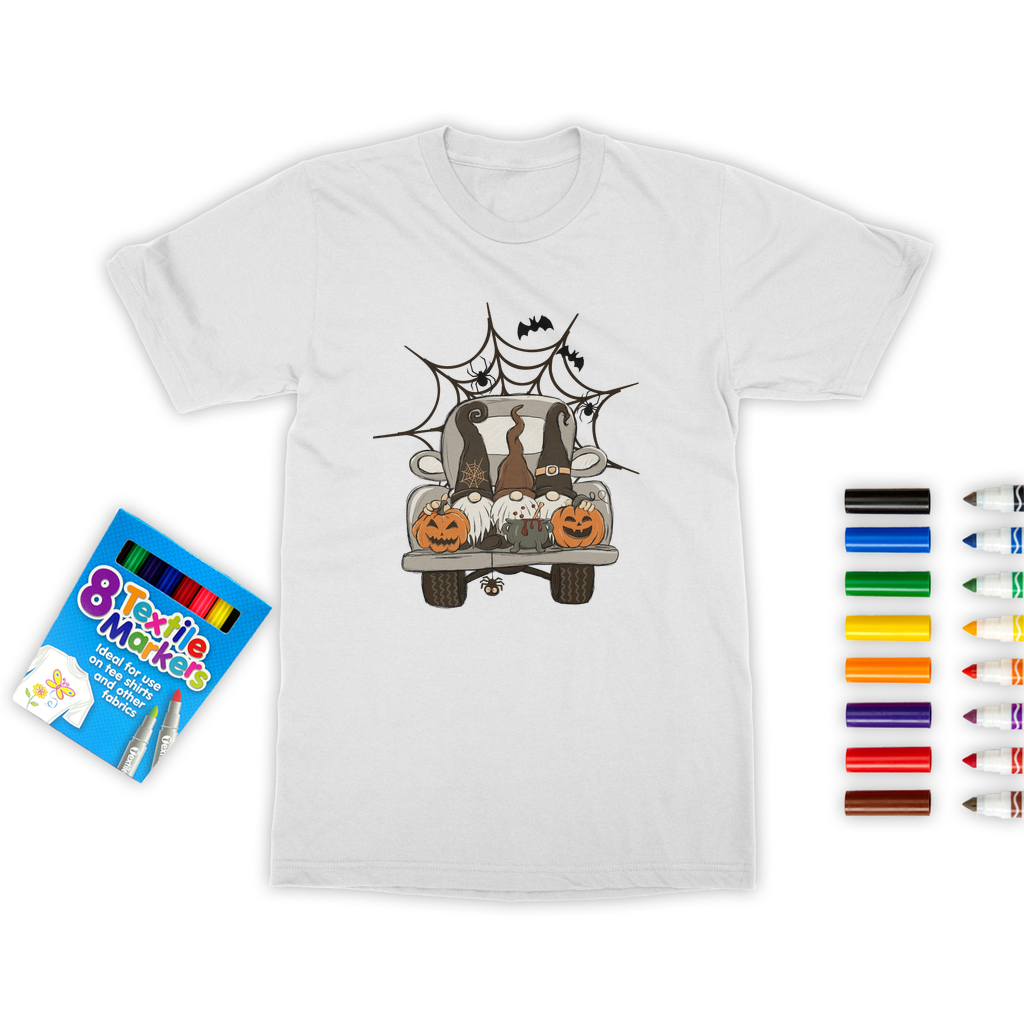 LETS GET SPOOKY Colouring T-Shirt - DirectlyPersonalised